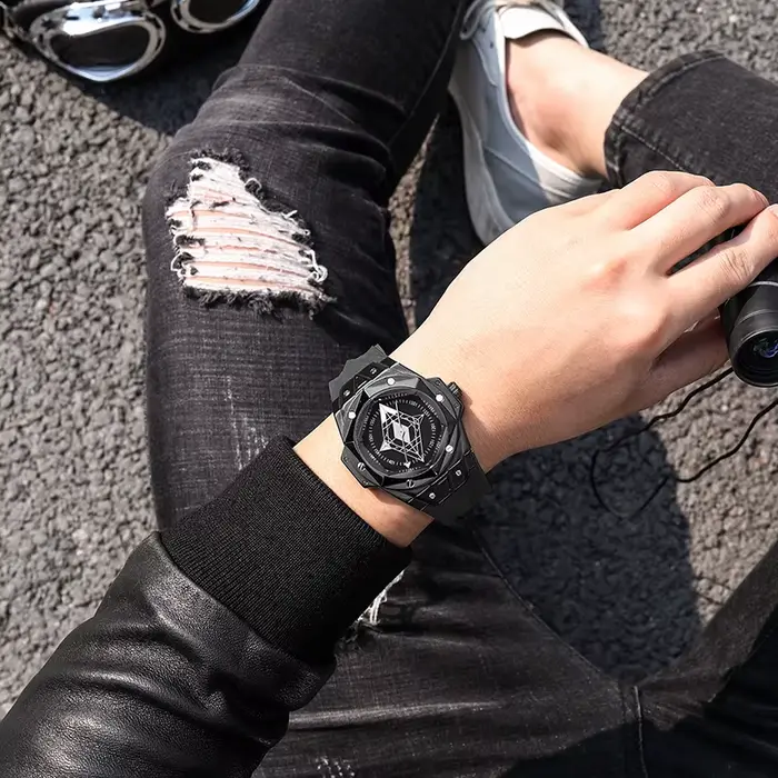 Montre-bracelet à quartz de luxe haut de gamme pour hommes