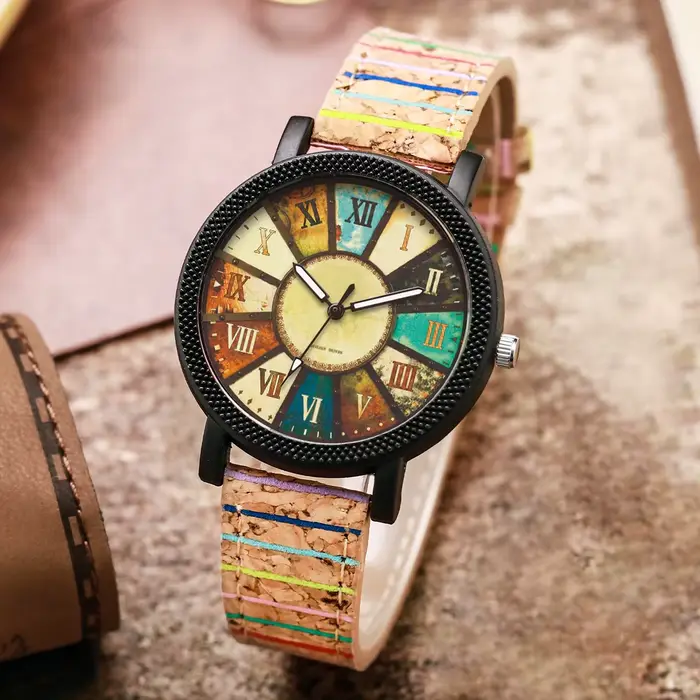 Montres pour femmes tendance, bracelet en cuir vintage, montre à quartz, Reloj Mujer, montre pour fi