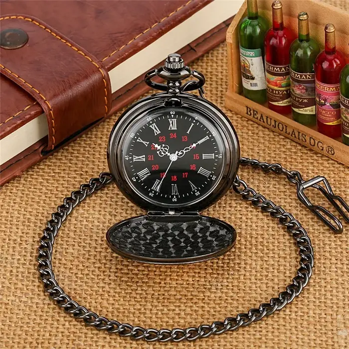 Montre de poche Vintage sculptée en forme de chat siamois doré
