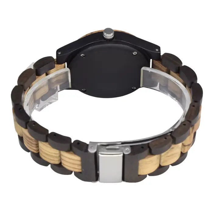 Montre décontractée en bois de zèbre pour femme, aiguilles lumineuses, mouvement à quartz, style fashion et casual, parfait pour les occasions quotidiennes et spéciales