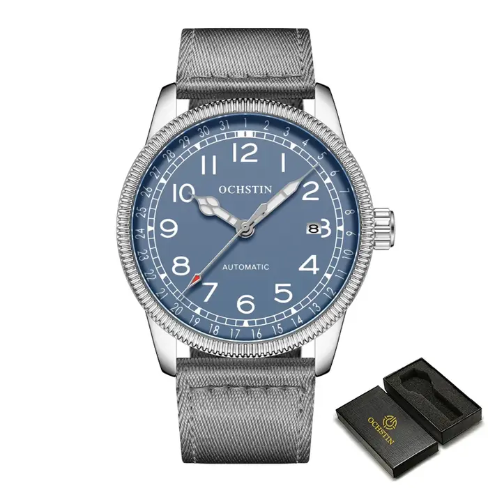 Montre OCHSTIN Mecanique Hommes Retro Red Luxe Cuir Bracelet Haut De Gamme Mode Occasionnels Speciales