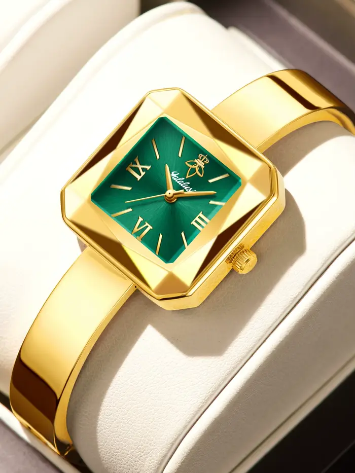 Montre-bracelet pour femme de la marque Yalalusi avec cadran carré : un cadeau sophistiqué pour les occasions décontractées ou professionnelles reloj