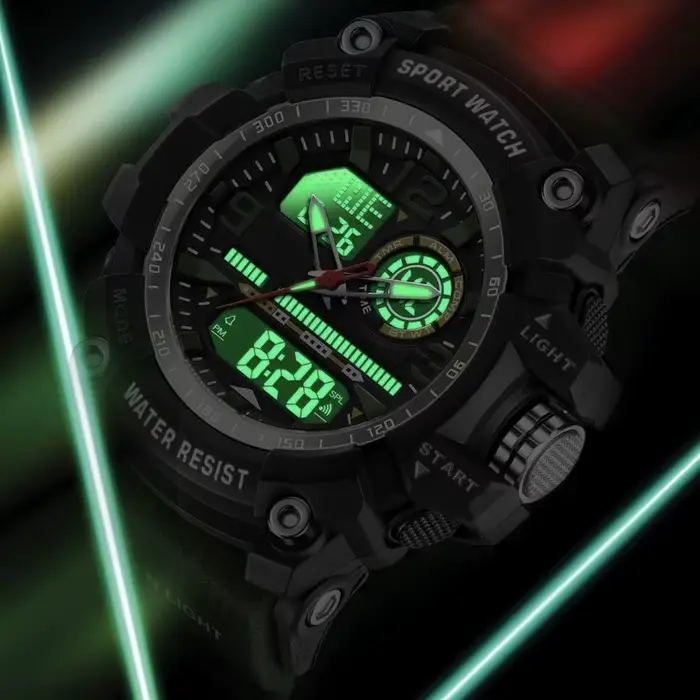 Montre de sport universelle à double affichage 2100