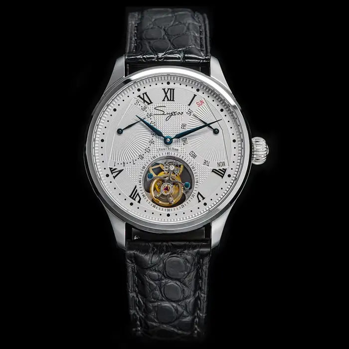 Montres-bracelets pour hommes Sugess Tourbillon