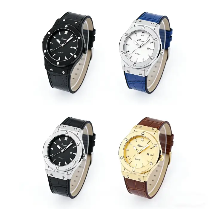 Montre de mode pour homme - Bracelet en cuir