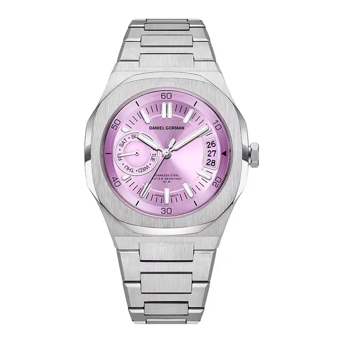 Montre Daniel Gorman Quartz Hommes Bracelet Sport Luxe Argent Bronze Or Rose Rouge Occasions Spéciales