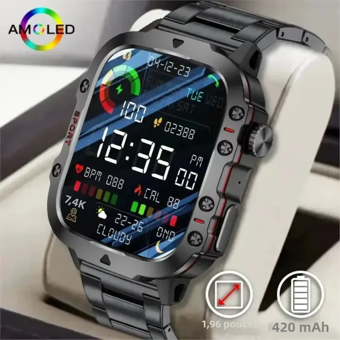 Montres intelligentes militaires originales pour hommes