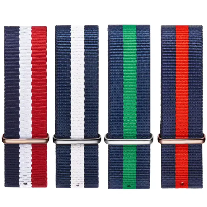 DW – bracelets de montre en toile bloqués de couleur