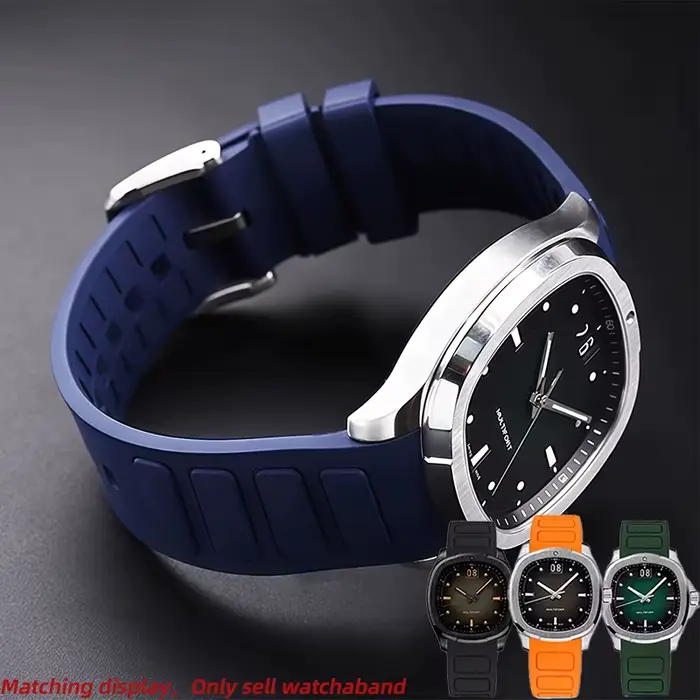 Bracelet de montre en caoutchouc pour Mido M049 Multifort TV