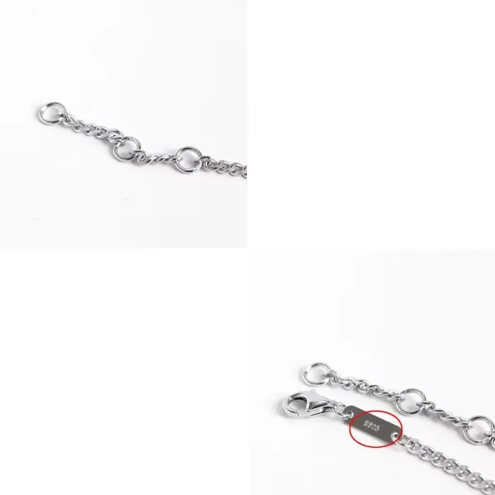 La Monada Bracelets pour femme argent 925 Sterling rétro minimaliste