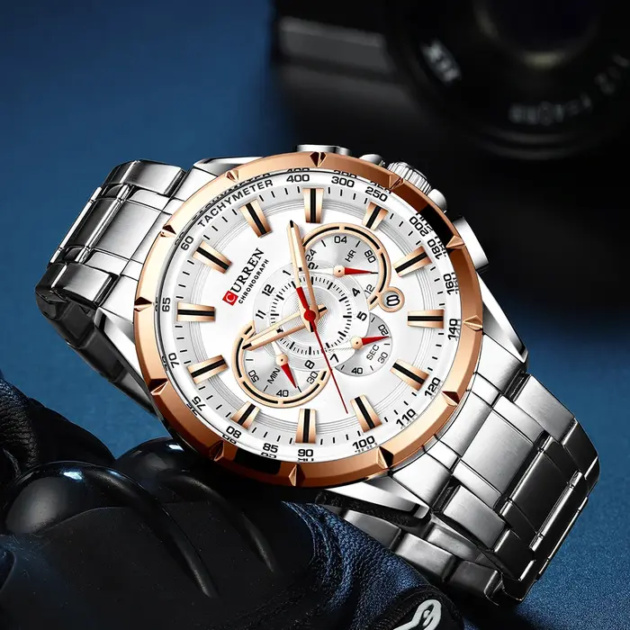 Relogio Masculino CURREN hommes d'affaires montre de luxe marque en acier inoxydable montre-bracelet