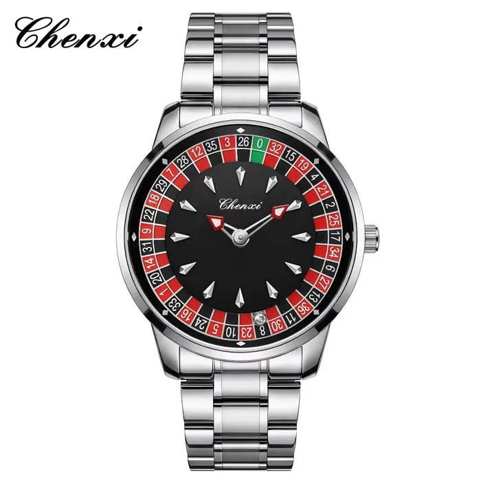 Montre à quartz pour homme de la marque haut de gamme CHENXI 360 °