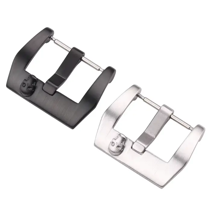 Boucle de montre en acier inoxydable 16mm 18mm 20mm 22mm argent poli fermoir bracelet