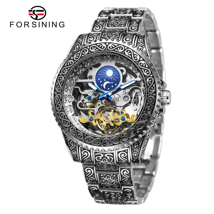 Forsining-Montre mécanique de luxe pour homme