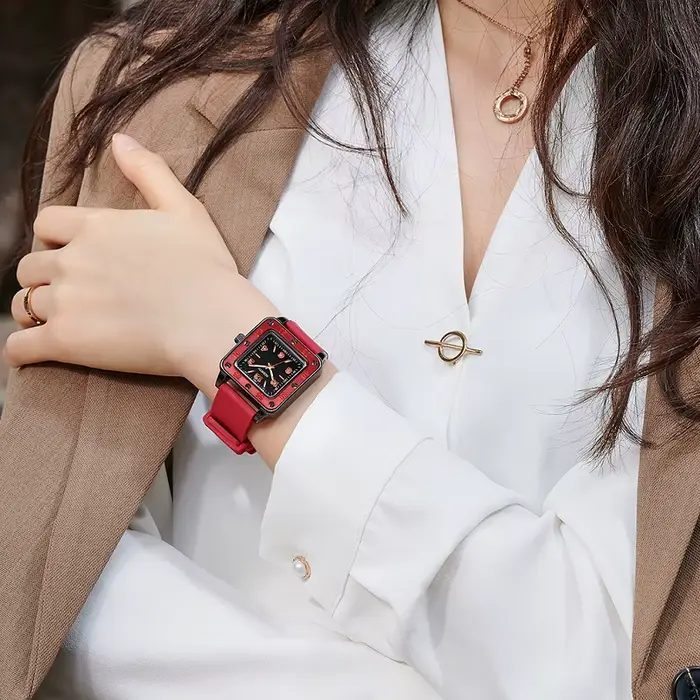 Montre à quartz pour femme, élégante, artistique et luxueuse, style business
