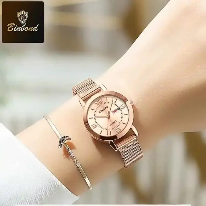 BINBOND mode décontracté dames montre à Quartz de luxe mains lumineuses