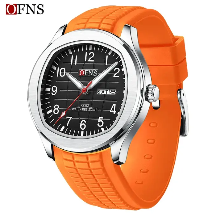 OFNS offre spéciale mode montre pour hommes 50 M étanche luxe lumineux Date semaine multifonction affaires mâle Quartz montre-bracelet Relogio
