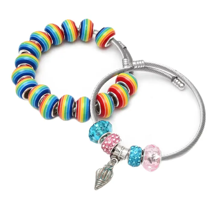 Bracelets en fil de câble torsadé en acier inoxydable