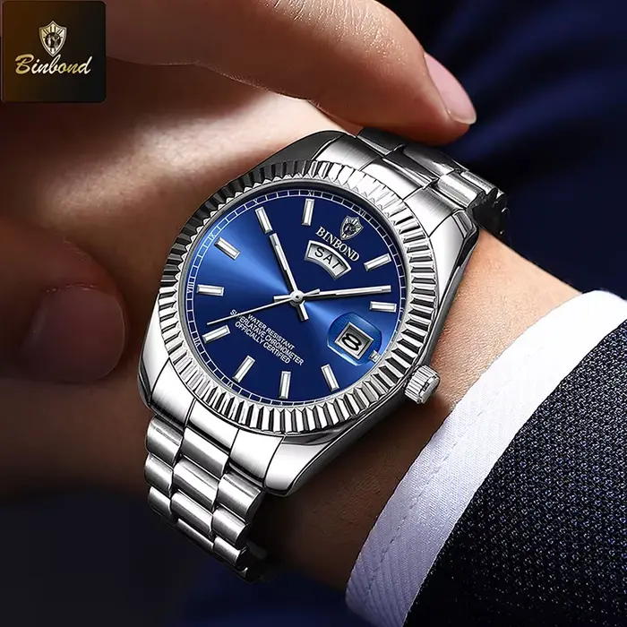 Montre sport de luxe BINBOND pour homme
