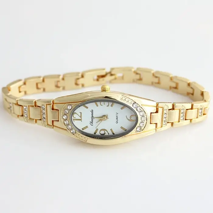Montre-bracelet analogique en cristal Bling pour femme