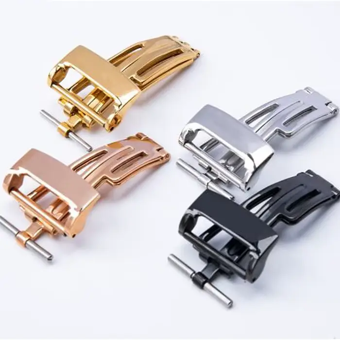 Fermoir Papillon en Acier Massif Fermoir de Montre Accessoire de Montre Traditionnelle Pour Femmes Occasions Spéciales