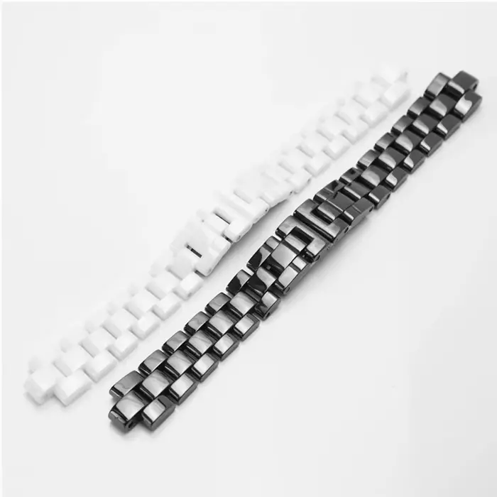 Bracelet de montre en céramique pour hommes et femmes