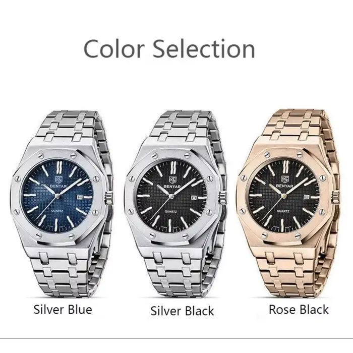 Montres à quartz étanches pour hommes