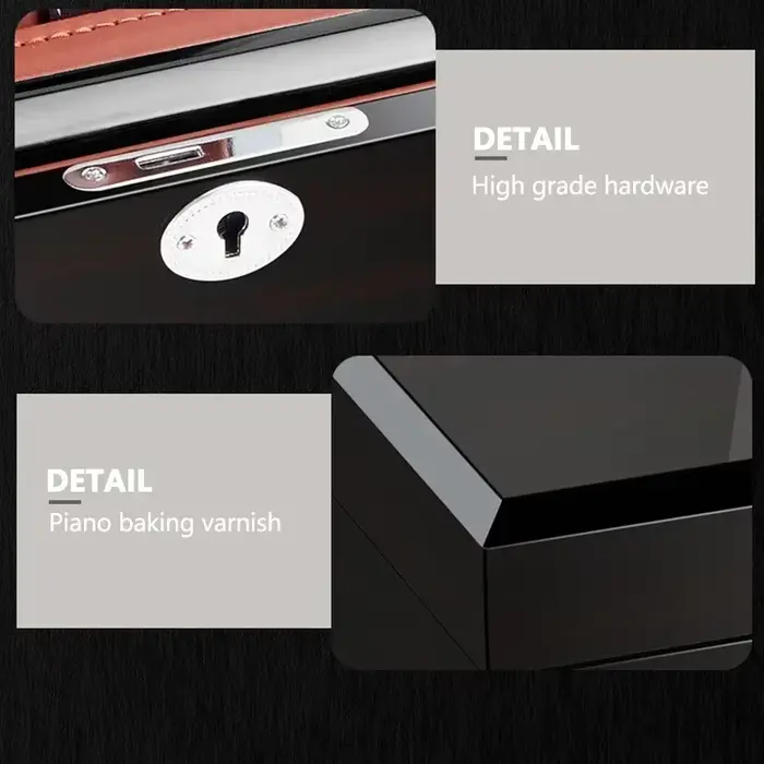 Boîte de montre luxueuse à rabat avec Logo personnalisé