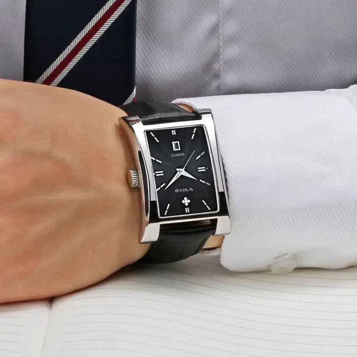 Wwoor-Montres-bracelets étanches pour hommes d'affaires