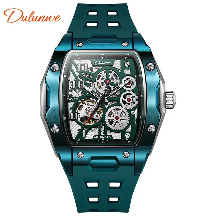 DULUNWE nouvelles montres pour hommes mode squelette mécanique montres de sport lumineux étanche Tou