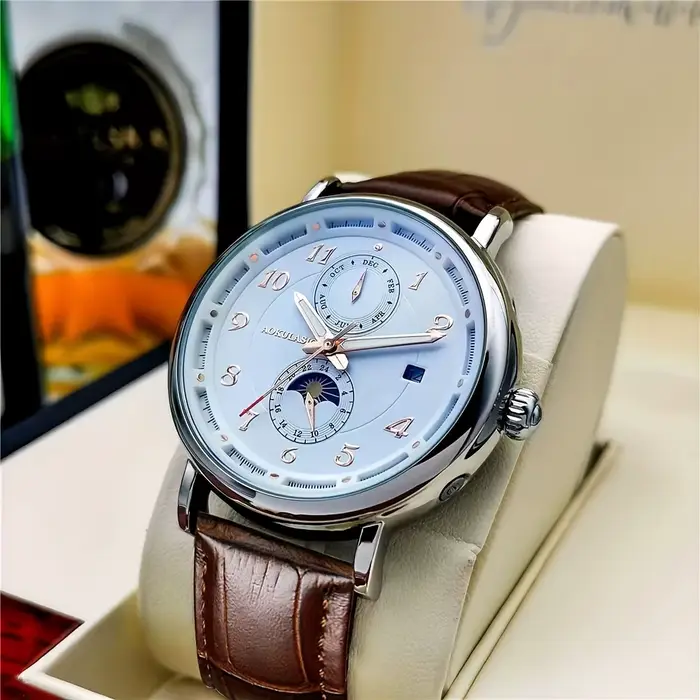 Montre mécanique de luxe haut de gamme pour homme, design squelette entièrement automatique, montre-