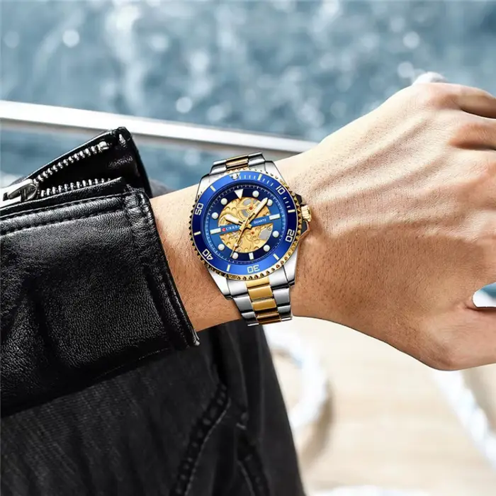 Montre CURREN 8412 minimaliste avec grand cadran