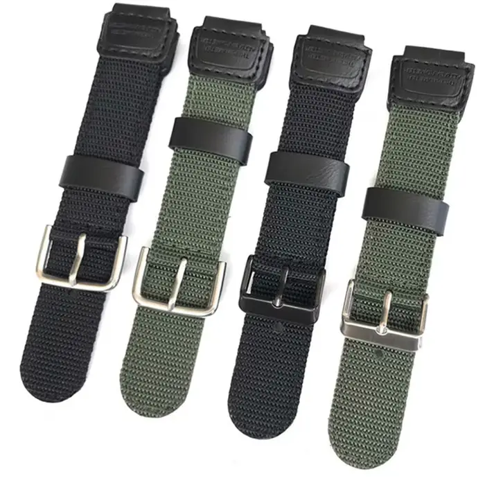 Bracelet en toile pour Casio SGW-300H 400H 500H MRW-200H AE-1000W AE-1300/1200 W-S200H W-800H W-216H