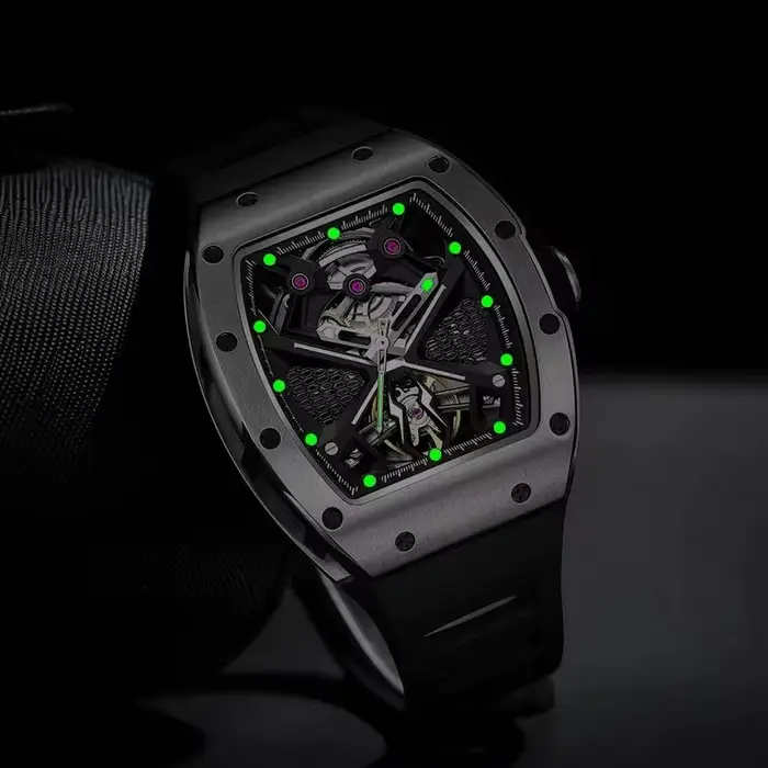 SAPPELEZ À LA DÉFIANCE : Montre-bracelet haut de gamme RMI White Label à mouvement automatique Modèle 5 – Cadeau de collection pour les passionnés de montres
