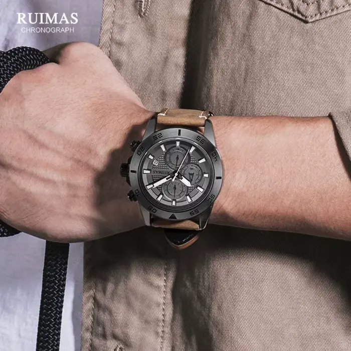 MEGIR & RUIMAS – montre à Quartz pour hommes