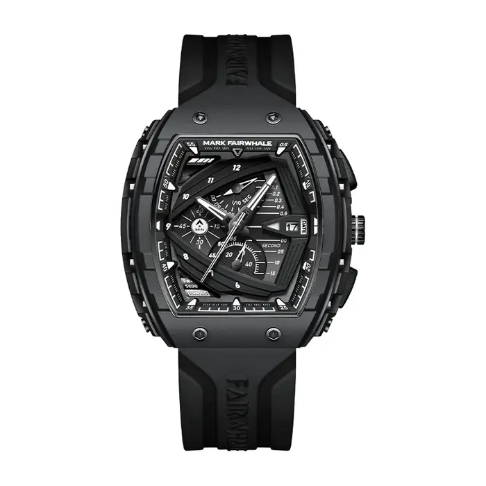 Mark Fairwhale marque 5690 mode Sport hommes horloge bracelet en Silicone montre à Quartz