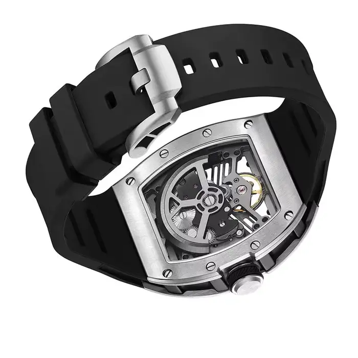 Montre mécanique en Fiber de carbone édition limitée style cyberpunk résistante à l'eau pour homme occasions spéciales et sportifs