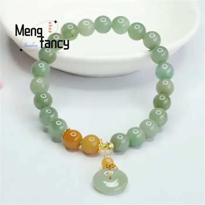 Bracelet en jadéite naturelle pour jeunes filles