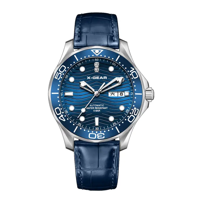 Montre mécanique automatique pour homme, style business décontracté, bracelet en cuir lumineux et ét