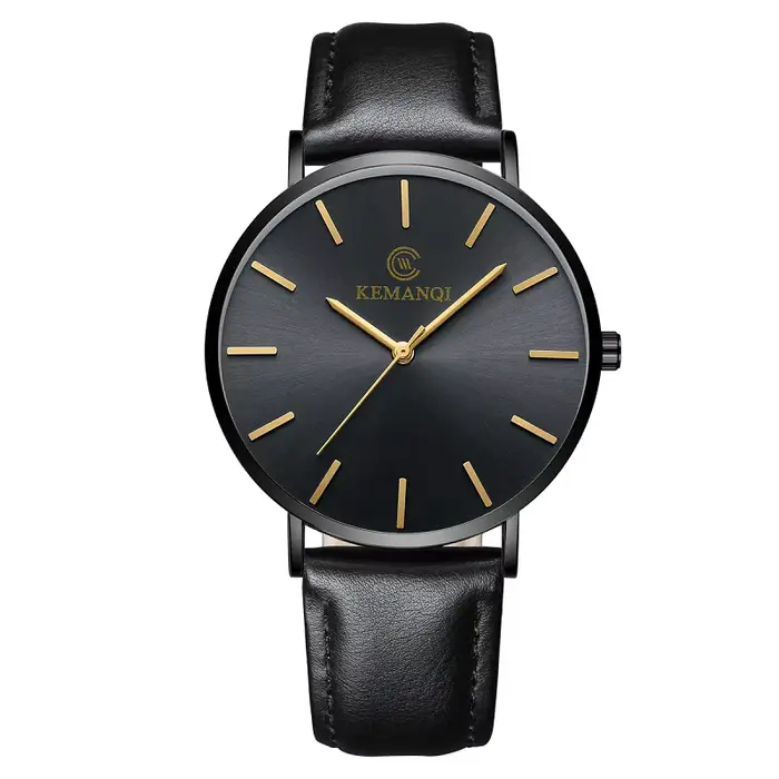 2025 luxe hommes d'affaires montres hommes montre en or Ultra mince hommes montres en cuir montre à 