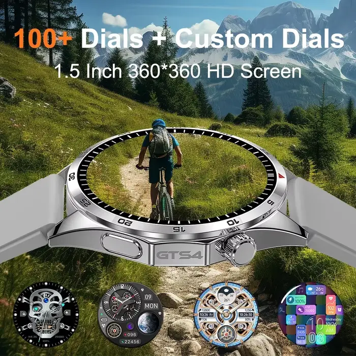 LEMFO Montre Connectée Homme Femme 1.5" 360*360 Écran haute définition