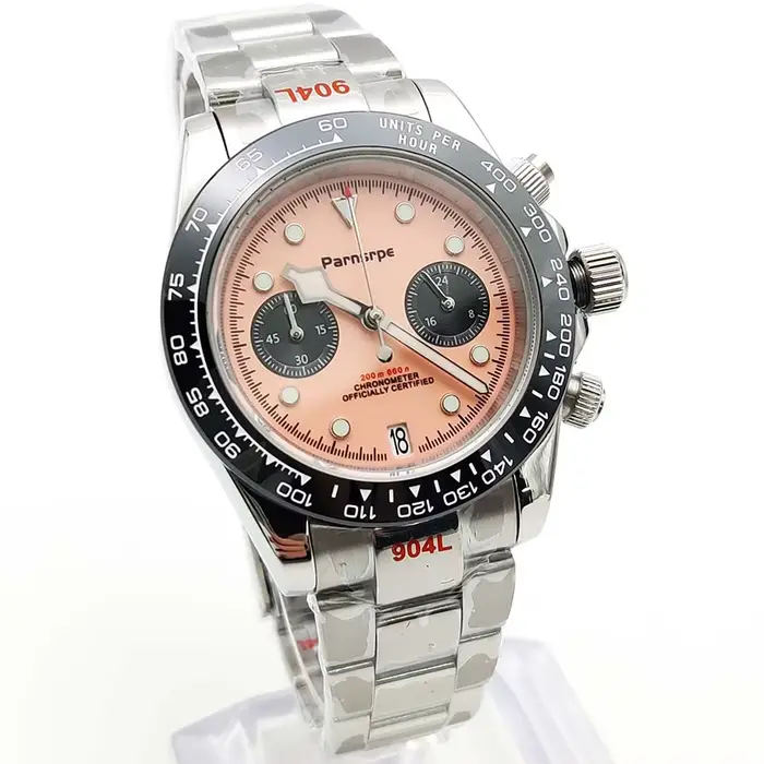 Parnsrpe-Montre à quartz chronographe VK64 pour homme