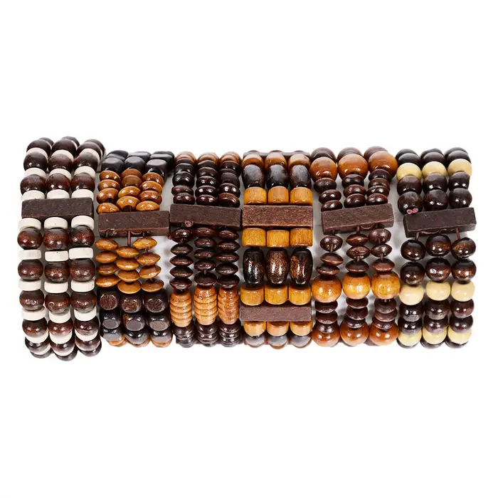 Bracelet de prière en bois pour hommes et femmes