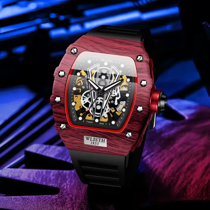 Montre automatique montres mécaniques pour Homme Type baril