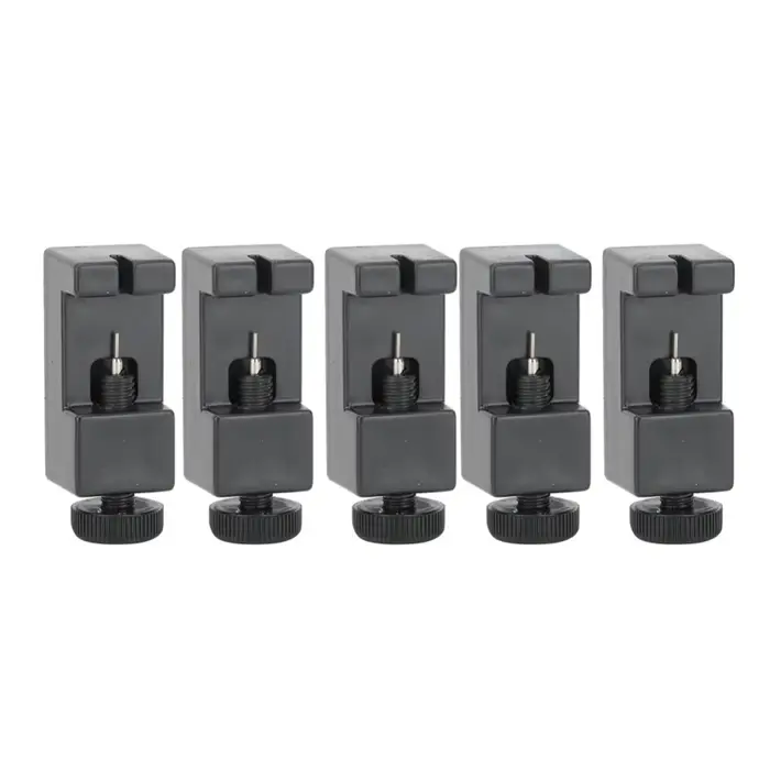Lot de 5 outils de réparation de bracelet de montre réglables, mini extracteurs de maillons noirs po