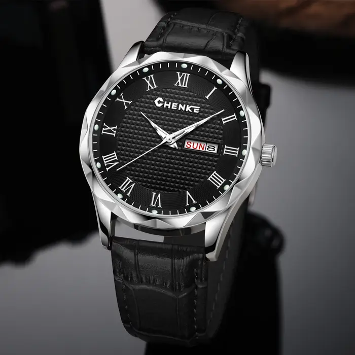 Montre à bracelet en cuir pour homme tendance : styles business