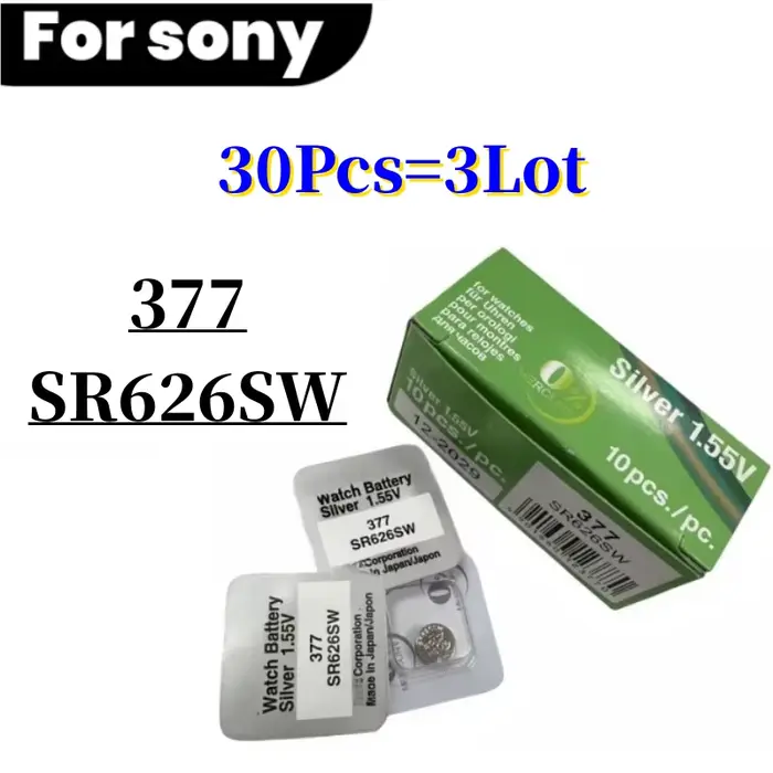 Pile alcaline pour SONY SR626SW