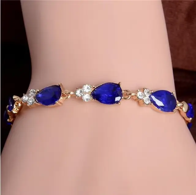 YLWHJJ – Bracelet de Tennis romantique en feuille de zircone pour femmes