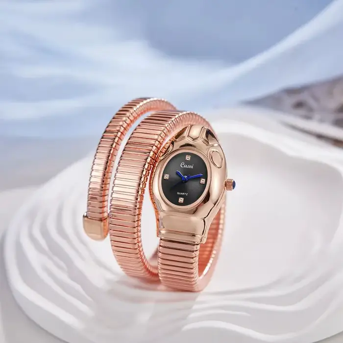 Montre de luxe en acier inoxydable pour femme