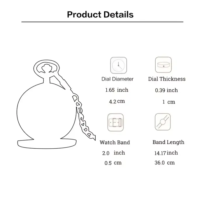 Montre de poche à Quartz